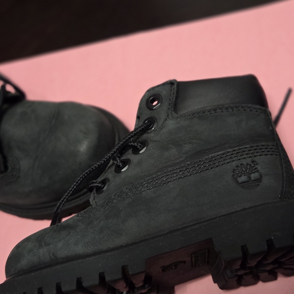 Timberland Kids Black Boots